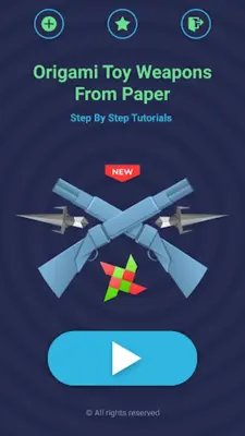 Origami Weapons Swords & Guns android App screenshot 6